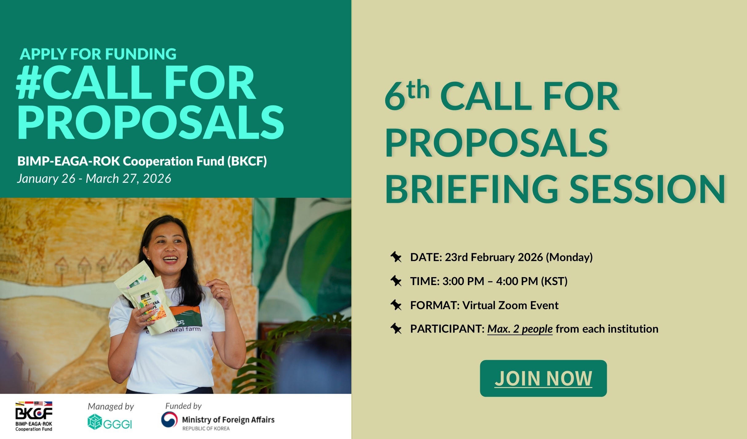 BKCF 6th Call for Project Proposals